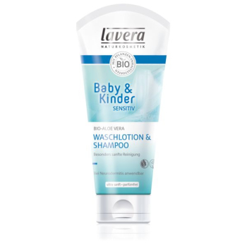 Lavera, Baby & Kinder, Waschlotion & Shampoo sensitiv, 200ml
