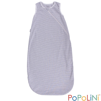 Popolini, Sommerschlafsack ohne Arme, grau-weiss
