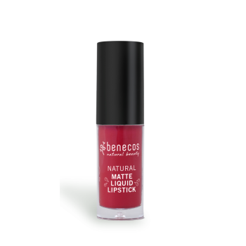 Benecos, Matte Liquid Lipstick, bloody berry, 5ml
