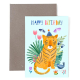 Frau Ottilie, Grußkarte, *Happy Birthday*  Tiger