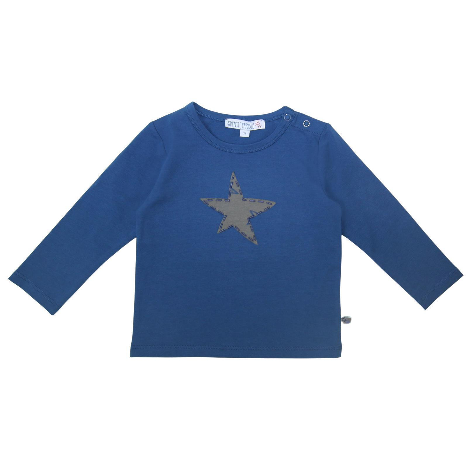 Enfant Terrible, Baby T-Shirt, Stern Applikation, tintenblau, 11.61 CHF