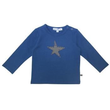Enfant Terrible, Baby T-Shirt, Stern Applikation, tintenblau Gr. 80