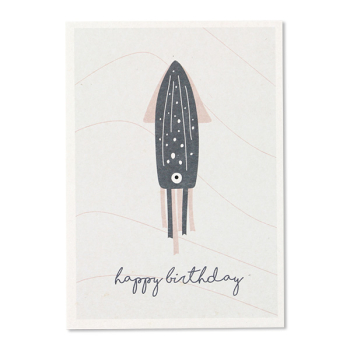 ava&yves, Postkarte "Octopus" happy birthday