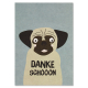 ava&yves, Postkarte Hund, Mops – „Dankeschöööön“