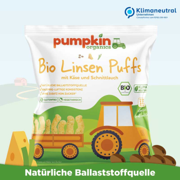 Pumpkin organics, Bio Linsen Puffs, 20g